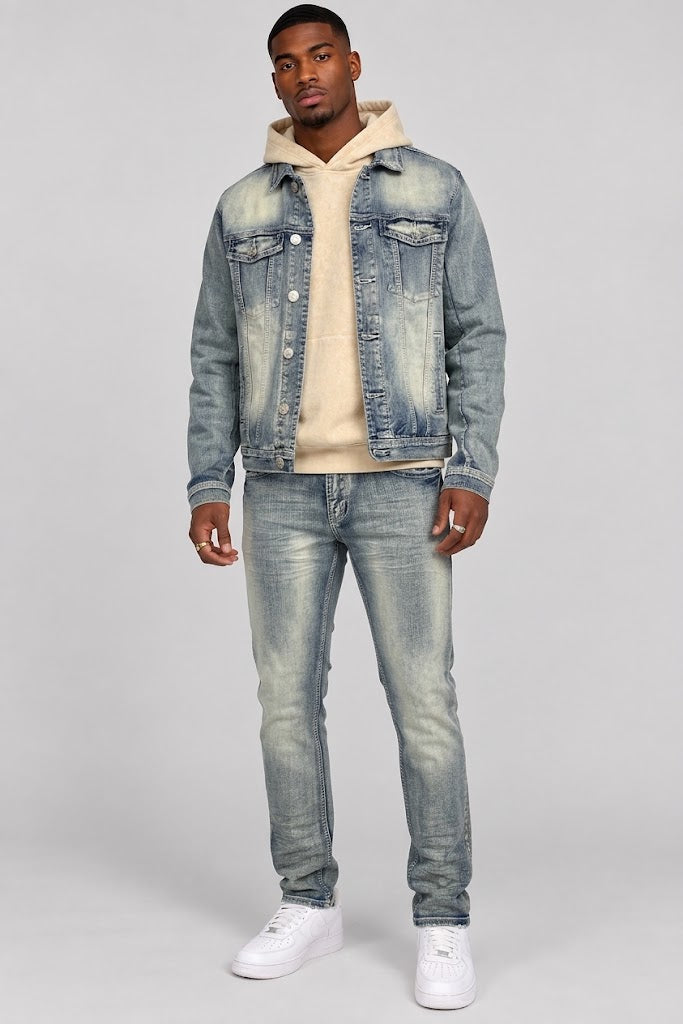 Acid Wash Slim Fit Jean