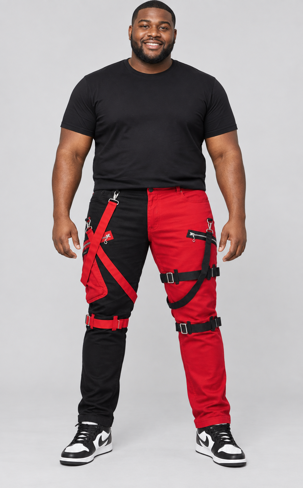 B&T 2-Tone Strap Cargo Pants