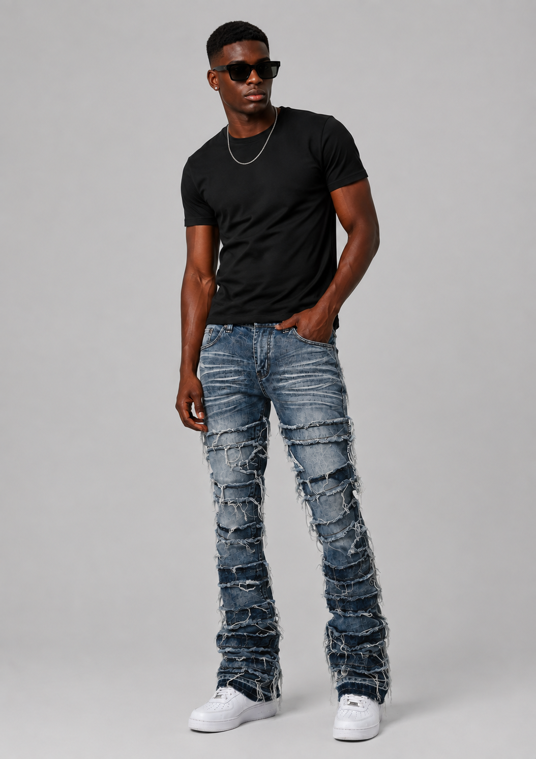 Tattered Stack Jeans