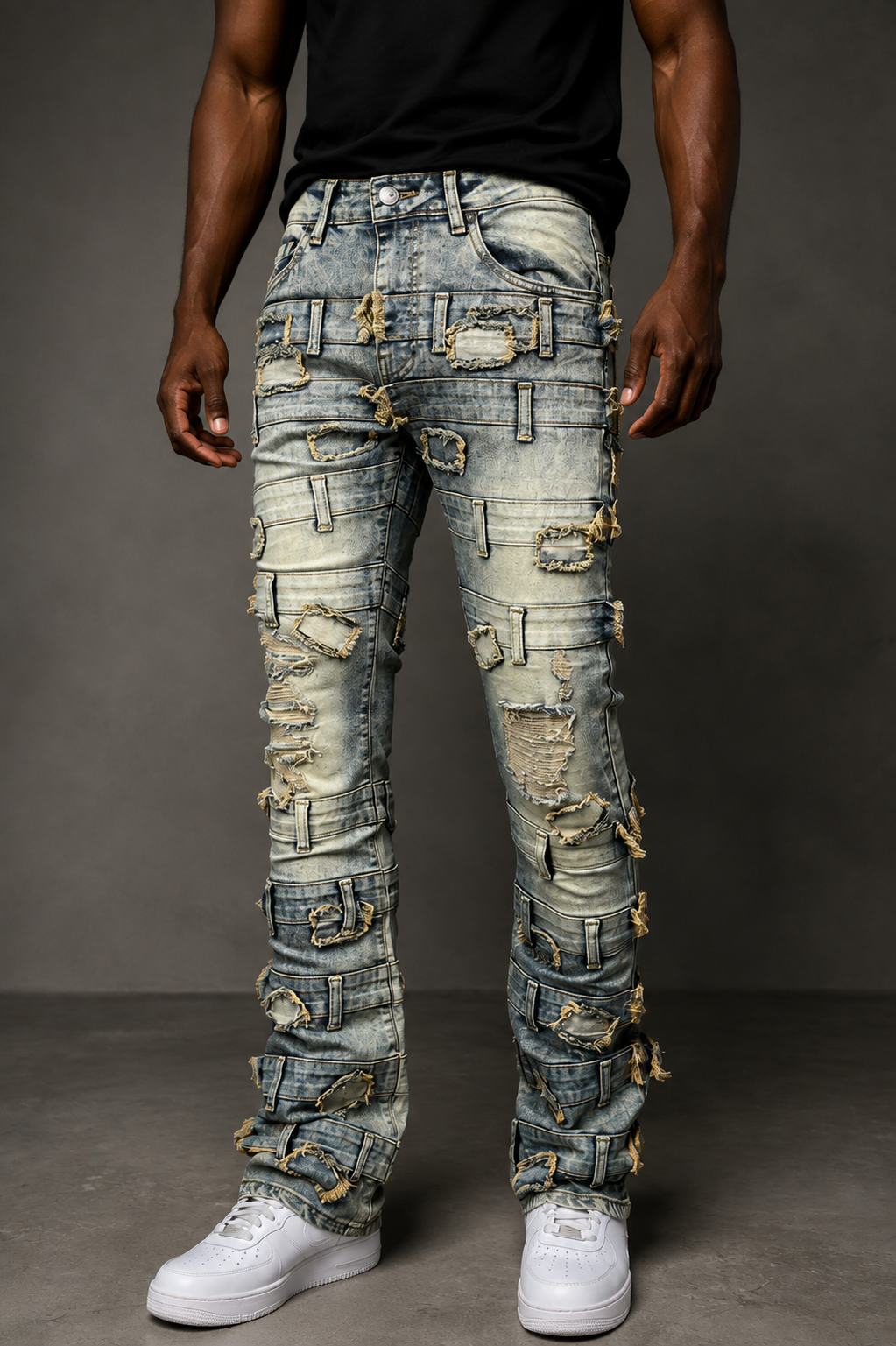 Belted Stack Pants
