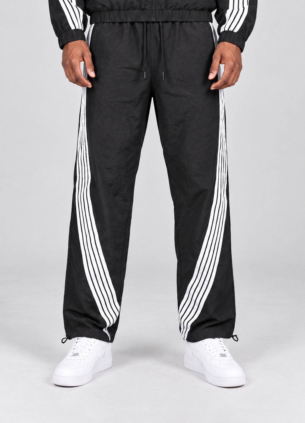 Stripe Nylon Pants, enlarged view