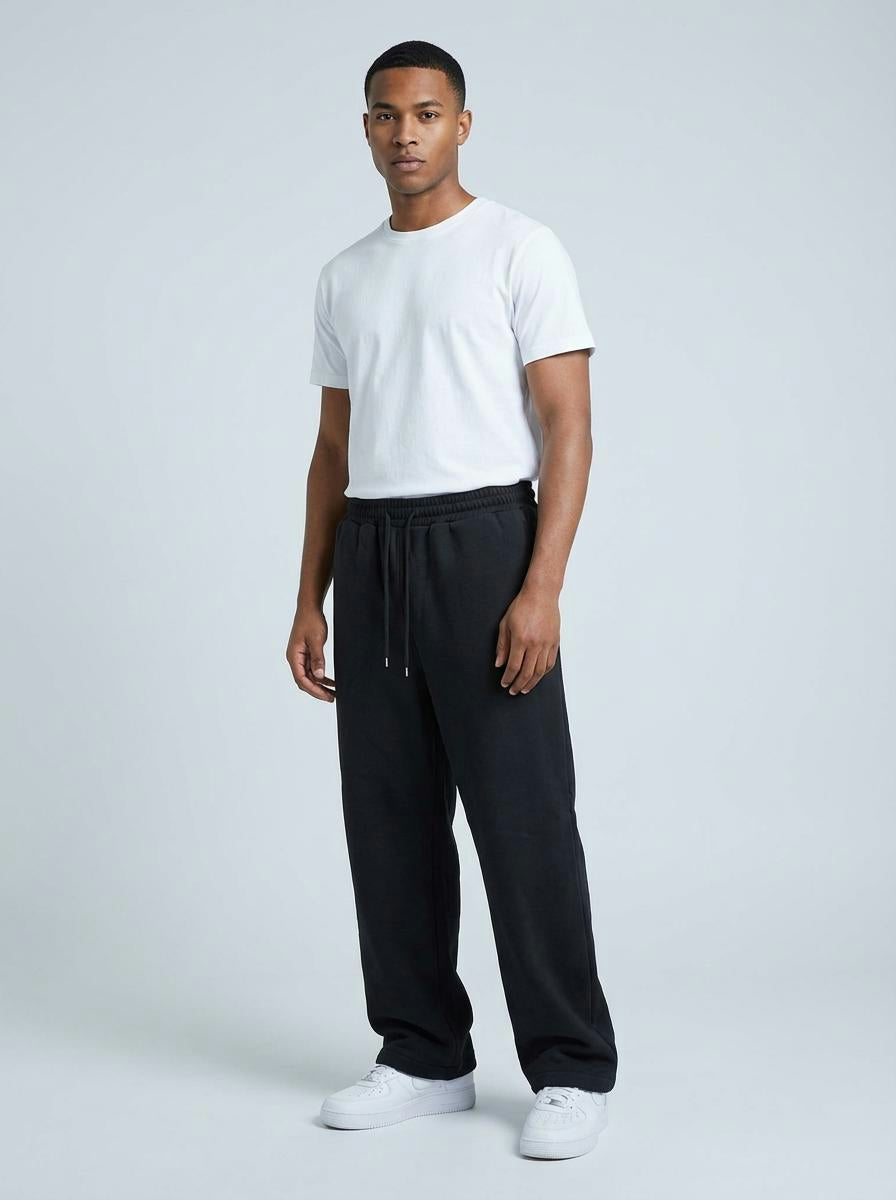 Solid Baggy Fleece Pants