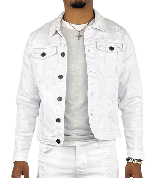 Denim Jacket - White