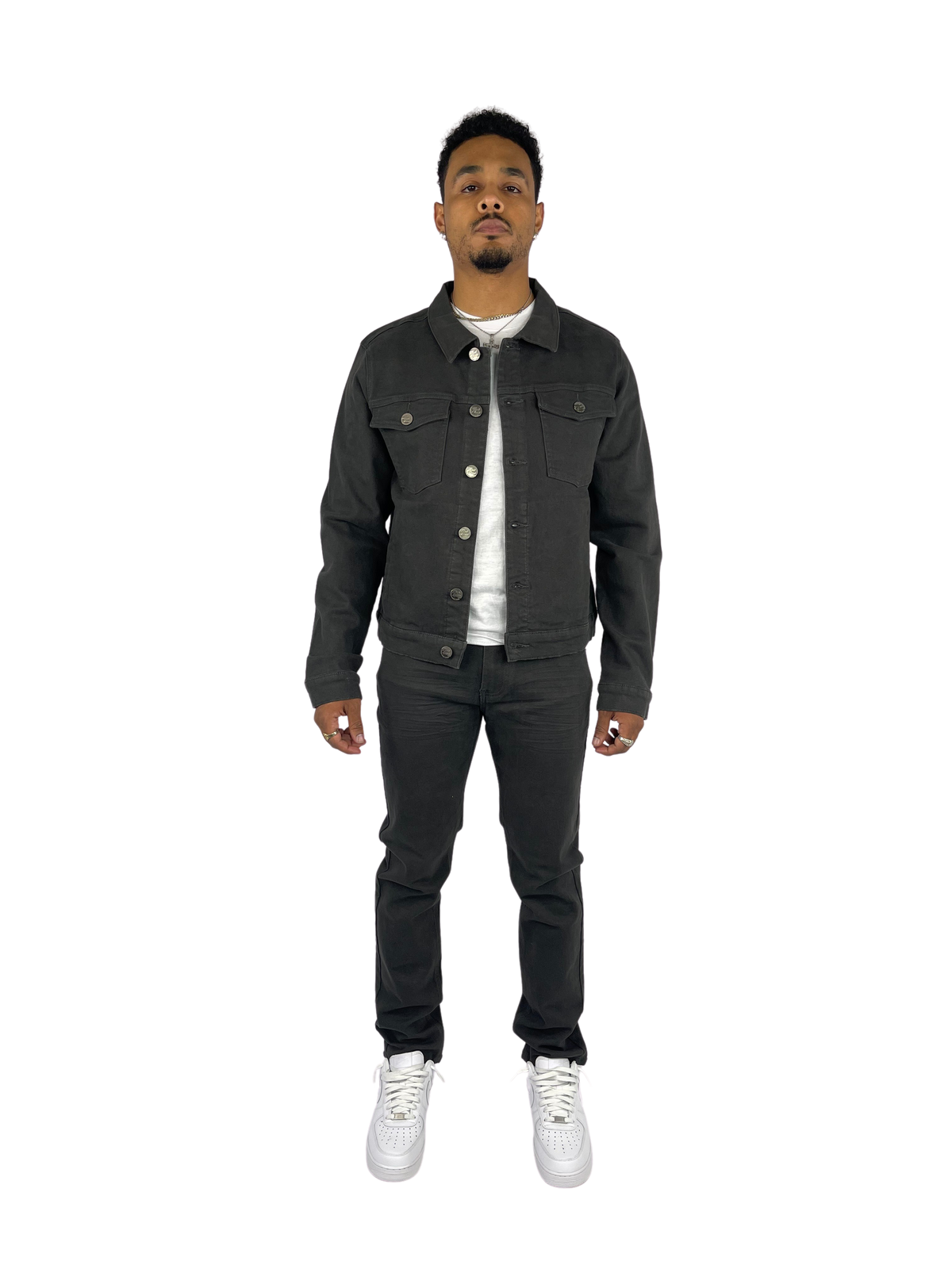 Stretch Twill Jacket - Charcoal