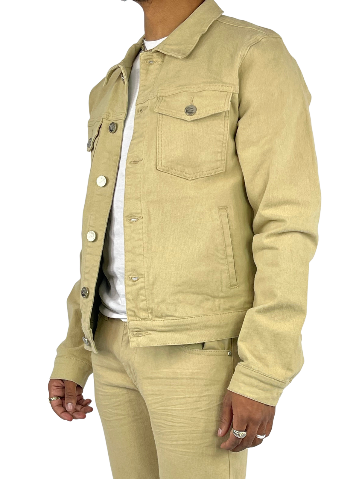 B&T Stretch Twill Jacket - Khaki