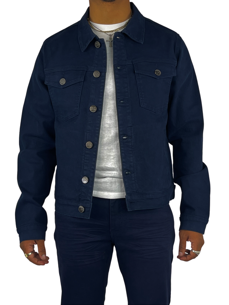 B&T Stretch Twill Jacket - Navy
