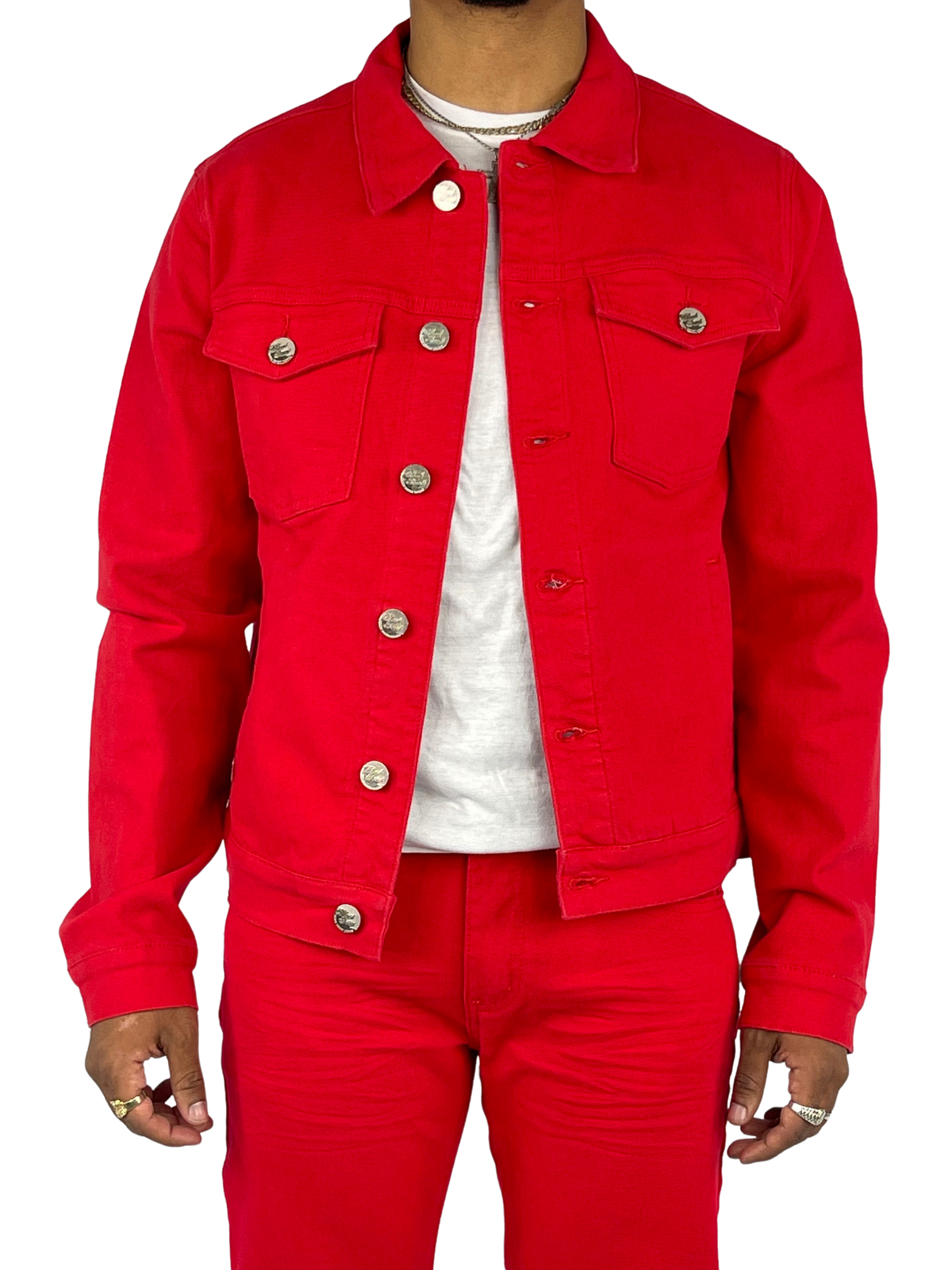 Stretch Twill Jacket - Red