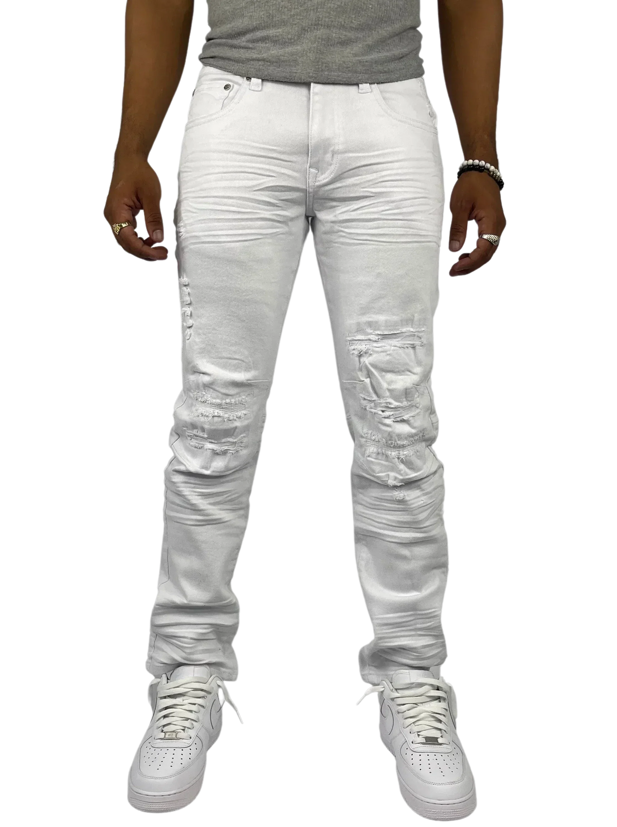 Blind Trust Big & Tall Wash Jean - White