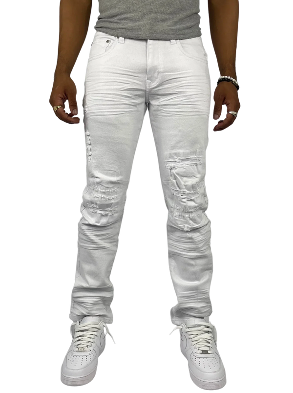 Blind Trust Big & Tall Wash Jean - White