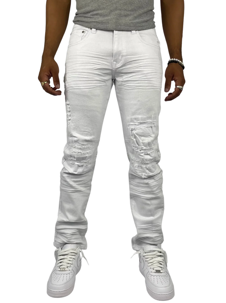 Blind Trust Big & Tall Wash Jean - White