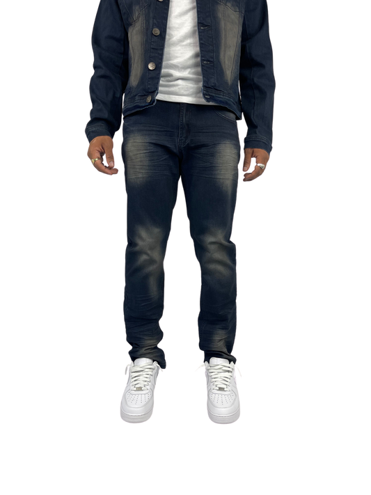 Acid Wash Slim Fit Jean - Vintage
