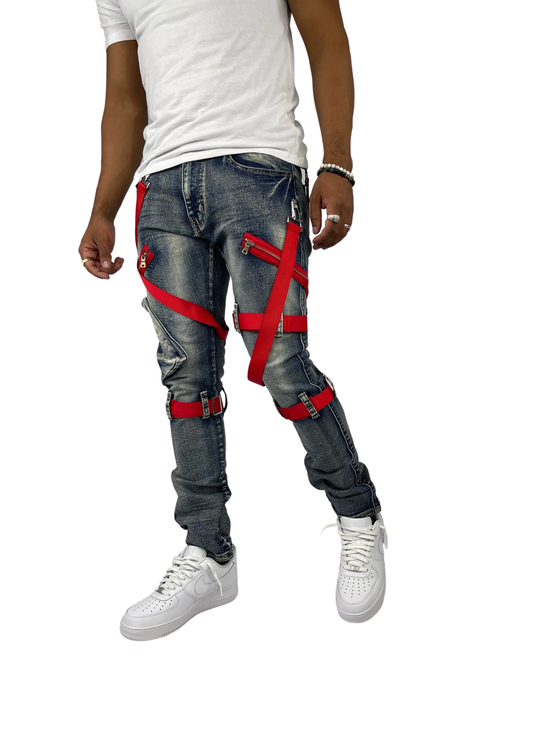 Men's Buckle Strap Cargo Pants — alternate view