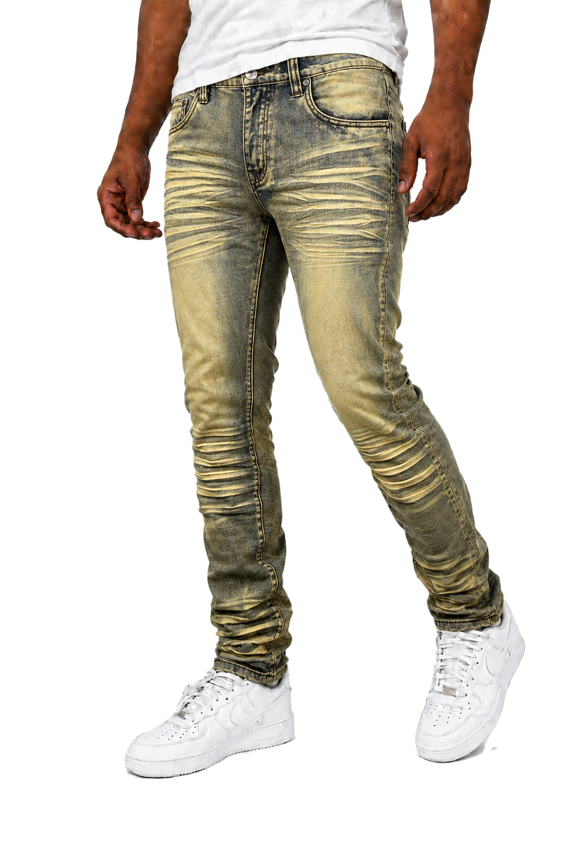 Men's Big & Tall Washed Slim Fit Jeans — alternate view