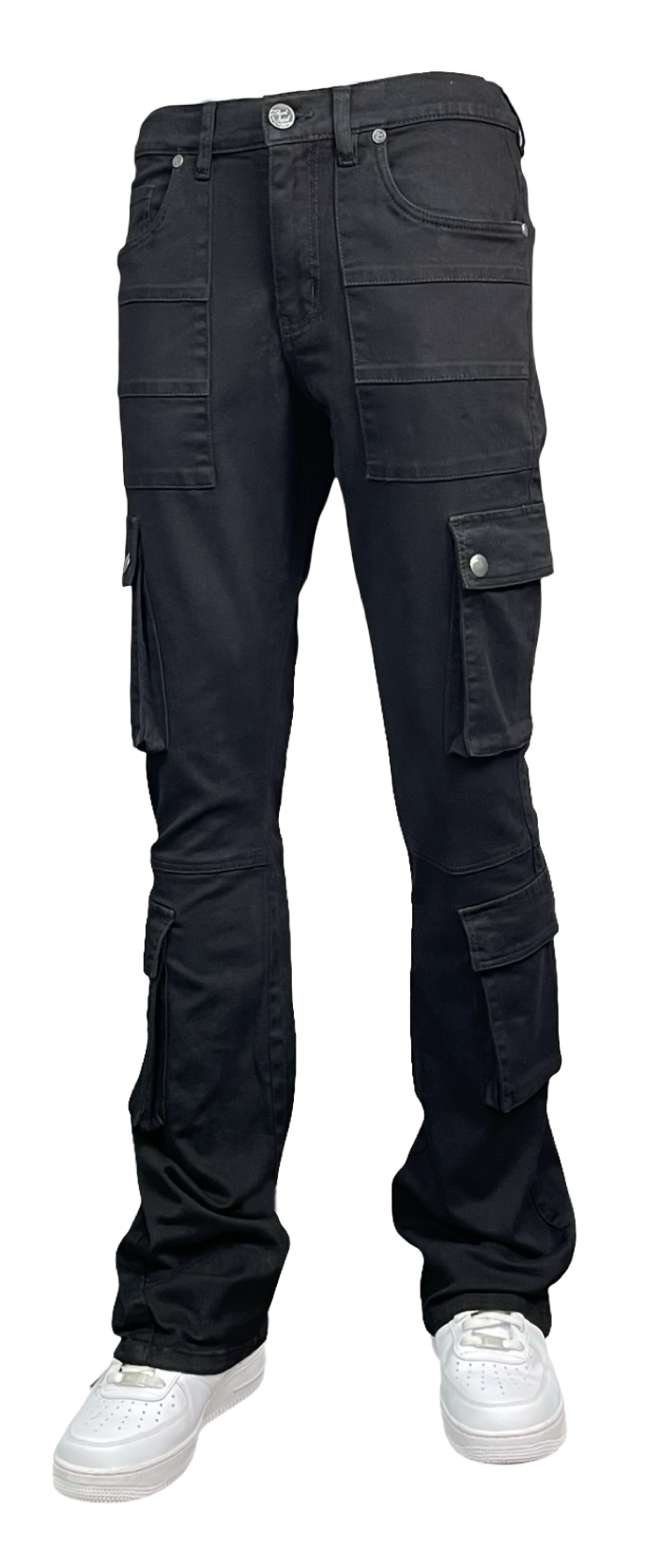 Cargo Stack Pants - Black