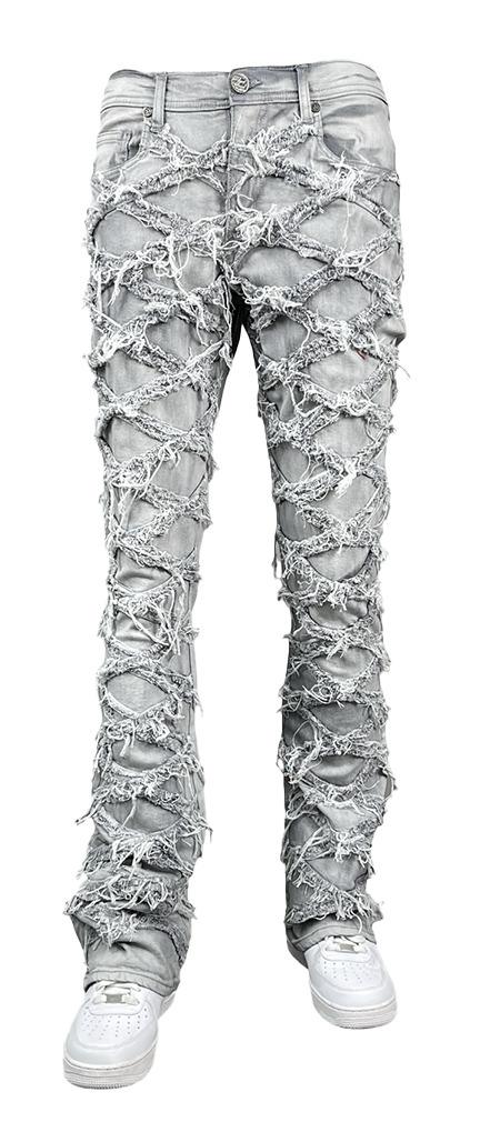 Men's Cross Stitch Stacked Jeans — alternate view
