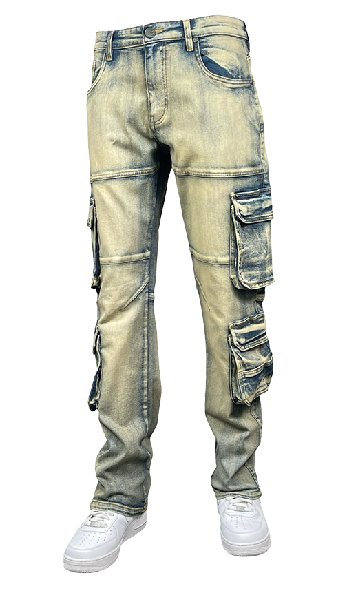 Cargo Relaxed Jeans - Vintage