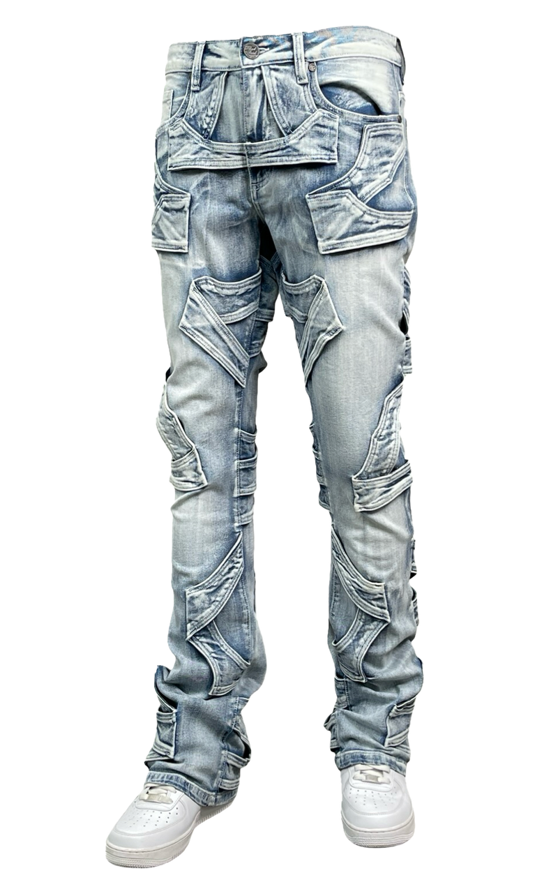 Men's Looped Stitch Stacked Jeans — alternate view