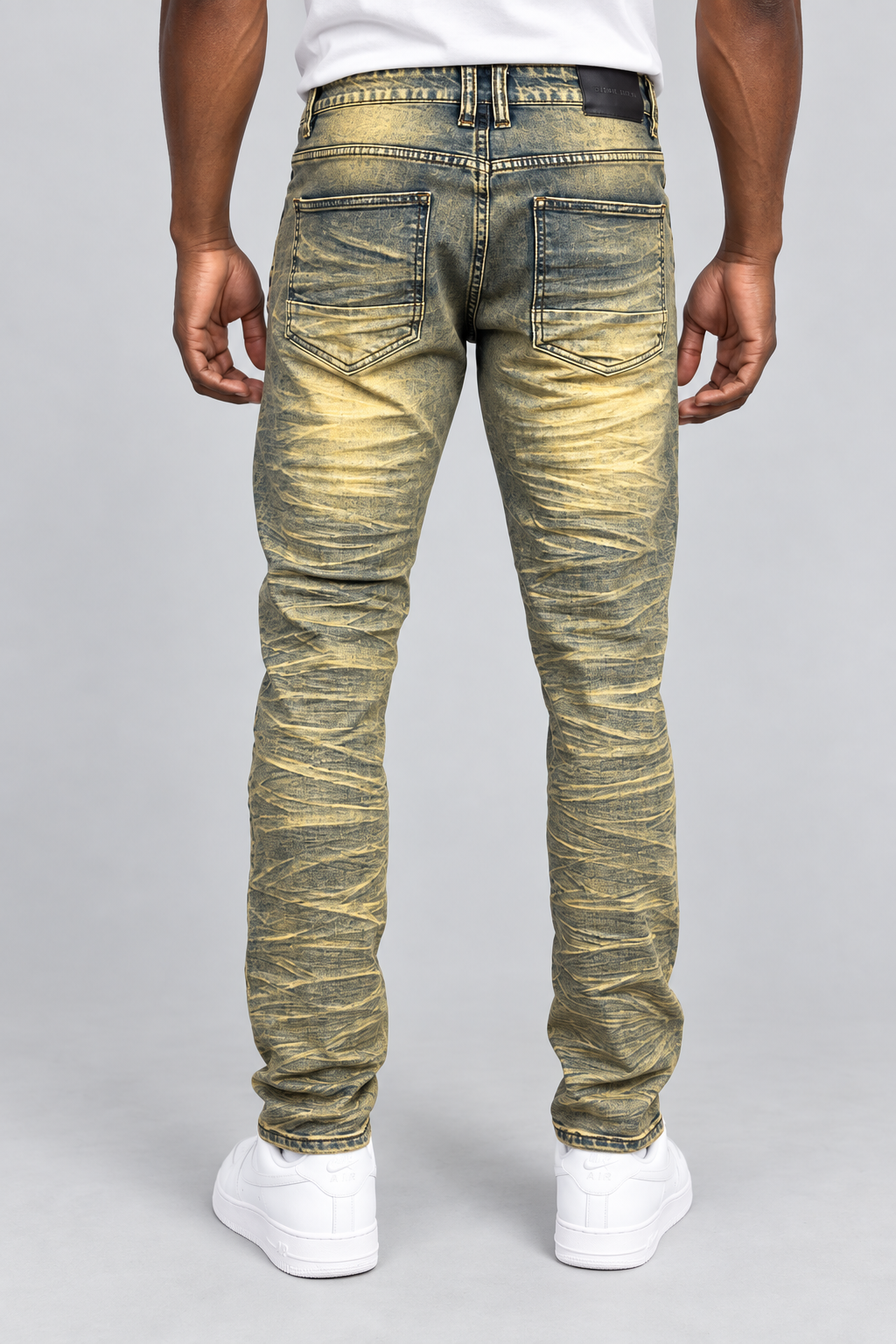 Slim-Fit Distressed Jeans