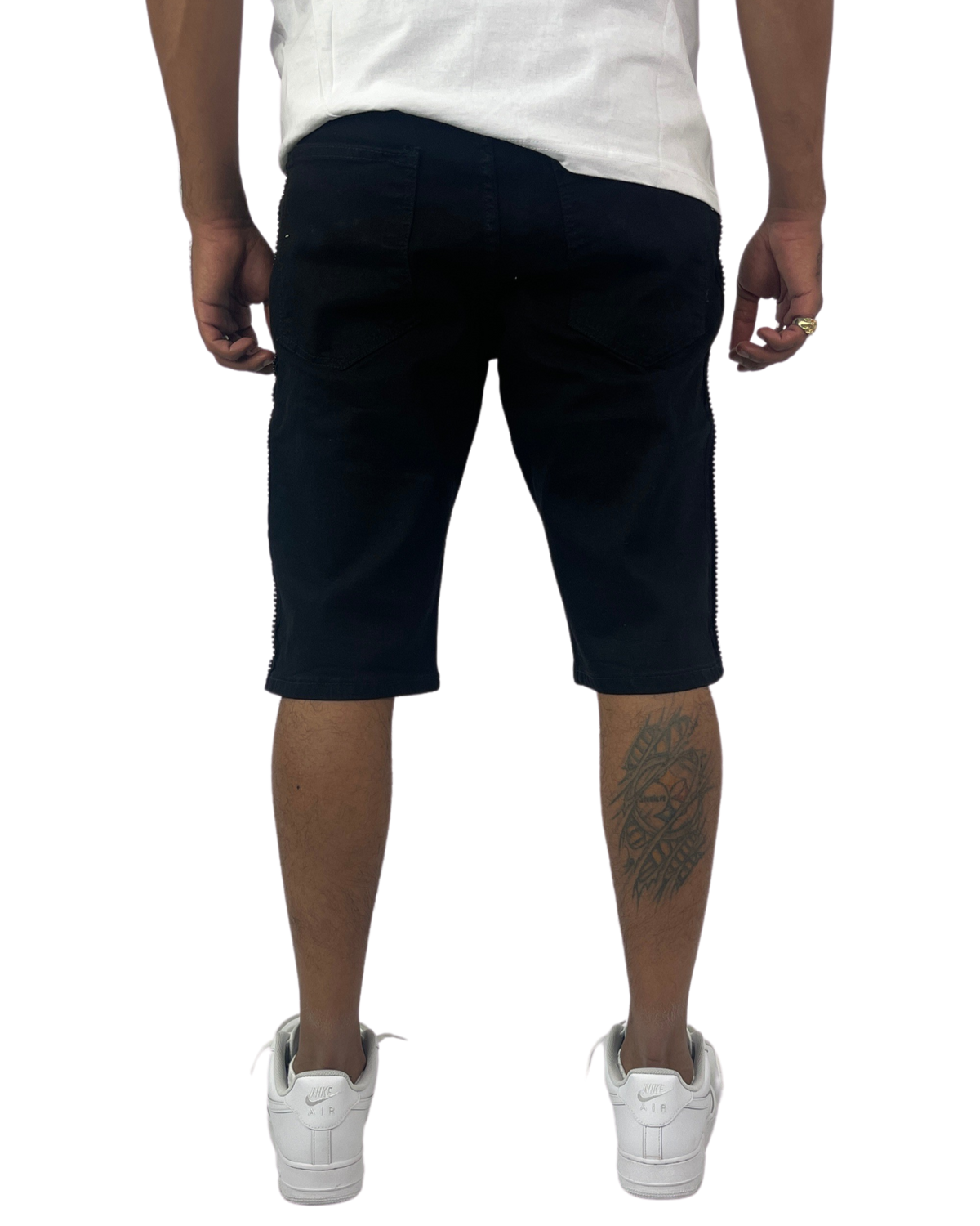 Rhinestone Moto Short