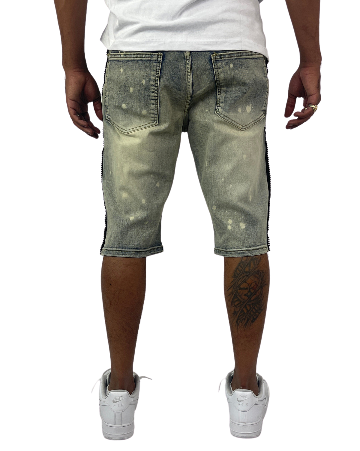 B&T Rhinestone Moto Short