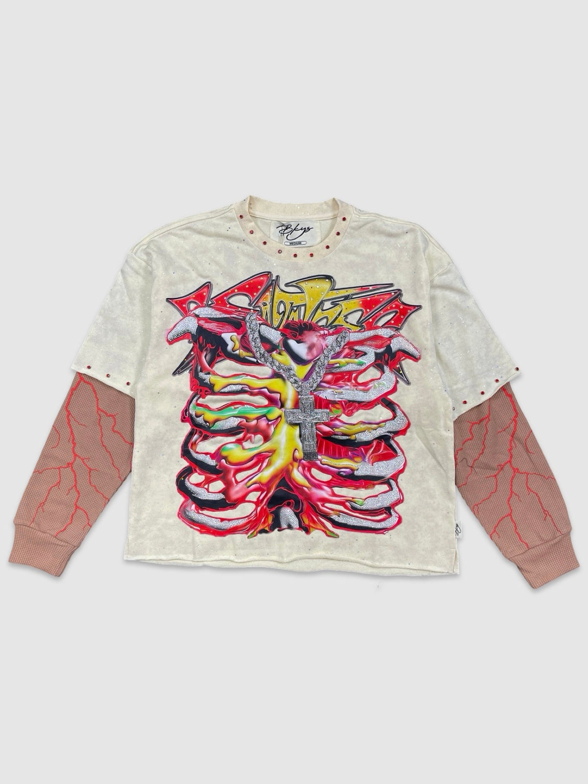Greatness French Terry LS Tee - Off White