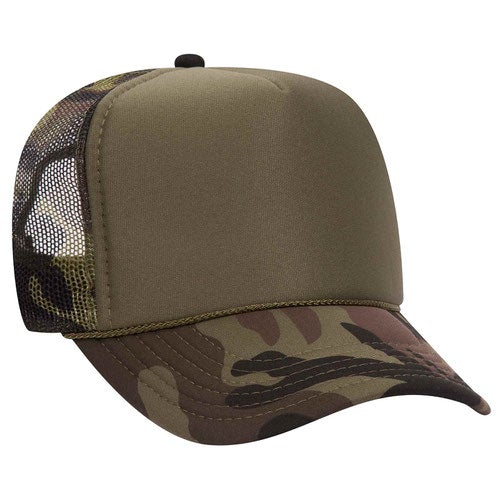 Premium Trucker Hat - Camo/Olive/Camo