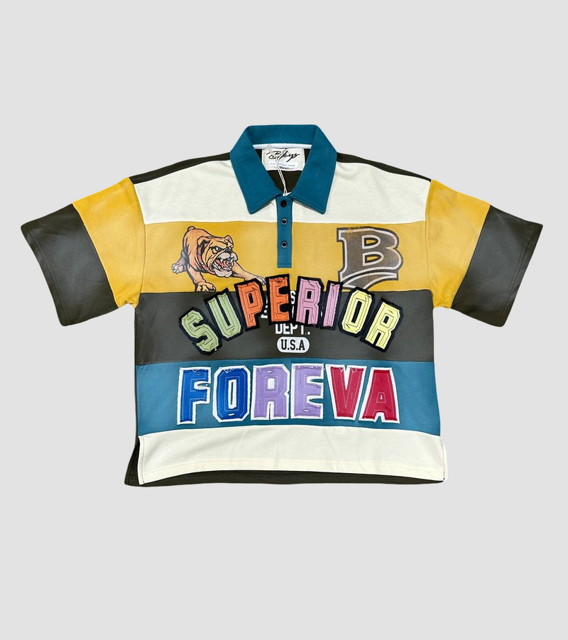 Men's Superior Foreva Color Block Chenille Polo Shirt — alternate view