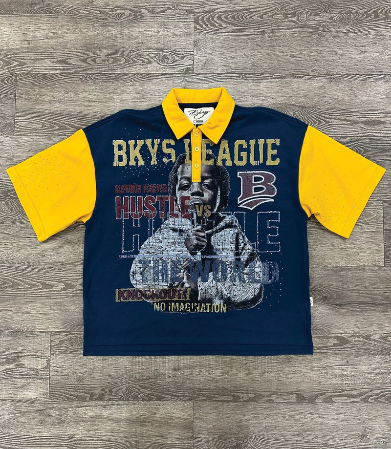 Men's BKYS League Color Block Polo Shirt — alternate view