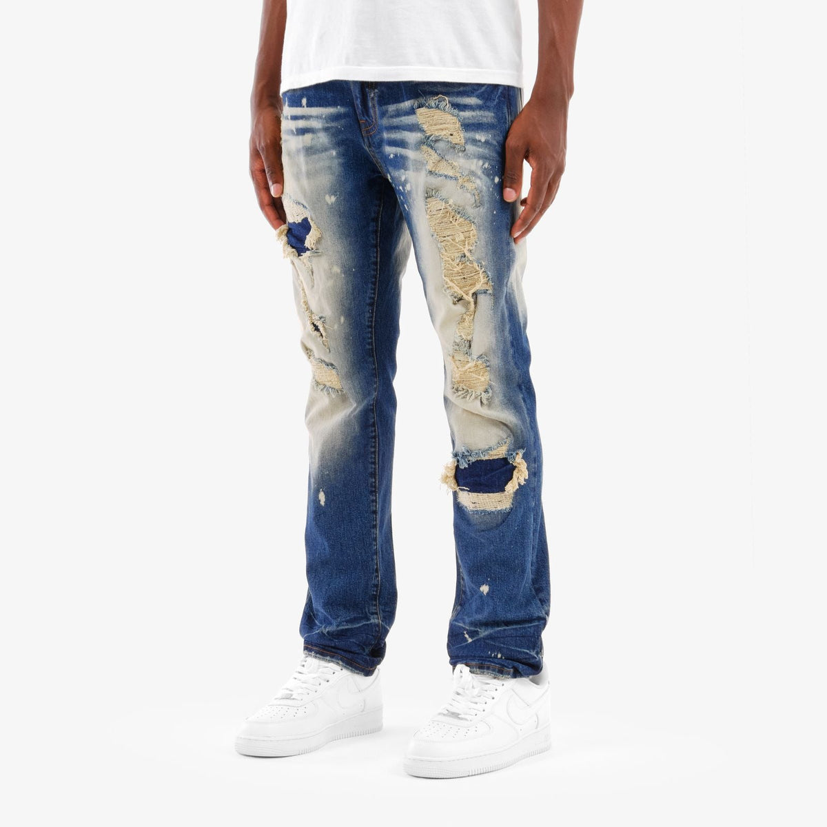 Rip & Repair Slim Straight Jeans