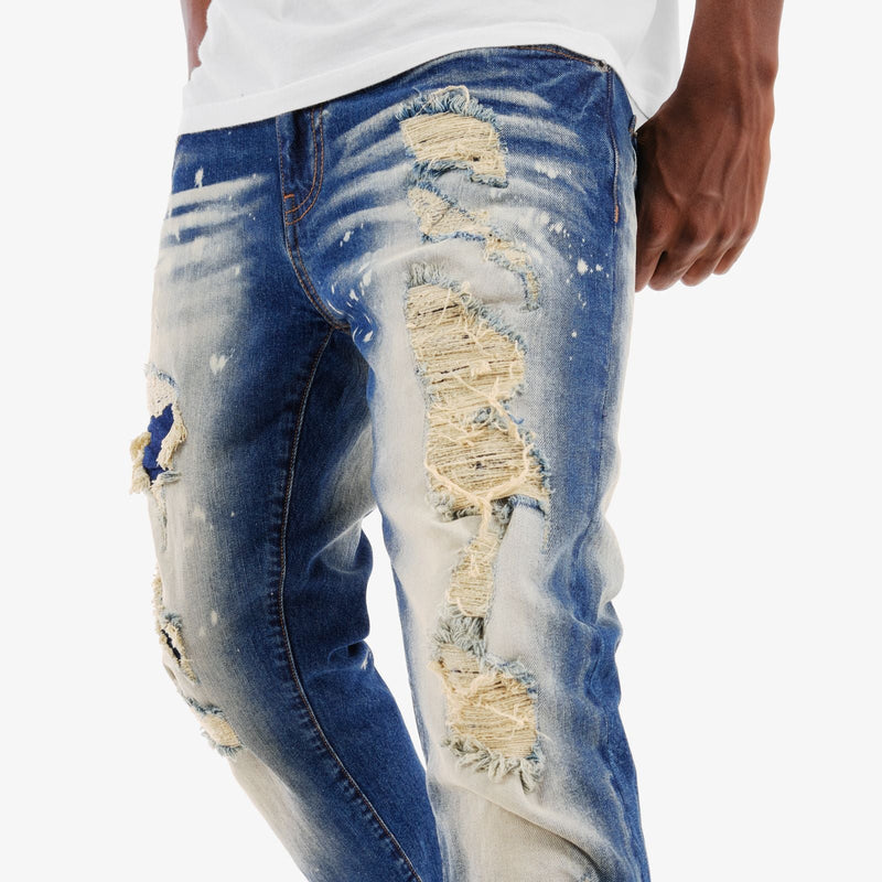 Men's Rip & Repair Slim Straight Jeans — alternate view
