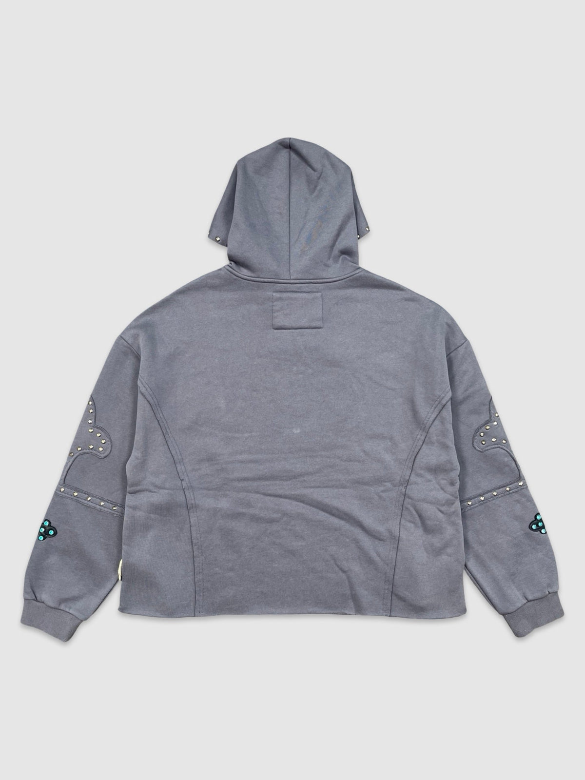 Skull King Stone Crop Hoodie - detail