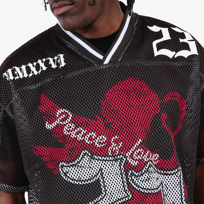 Men's Angel 23 Digital Print Mesh Jersey Crop Top — alternate view