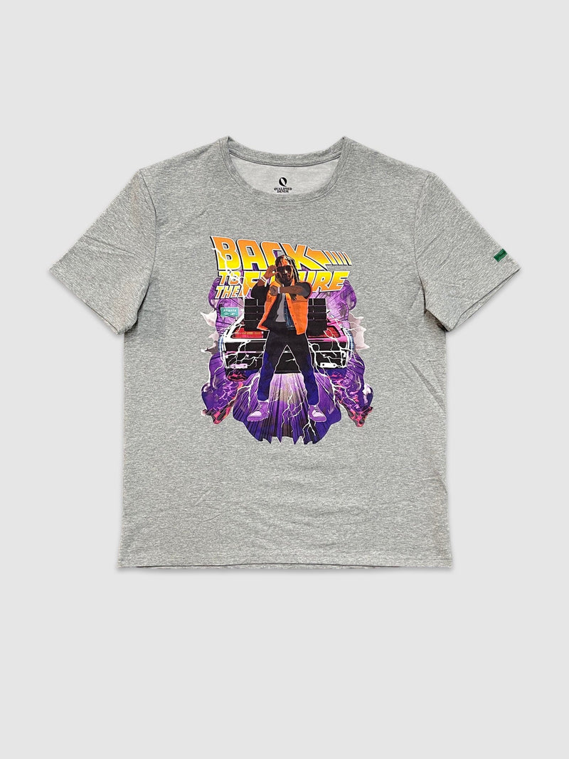 Back To The Future SS Tee - Grey