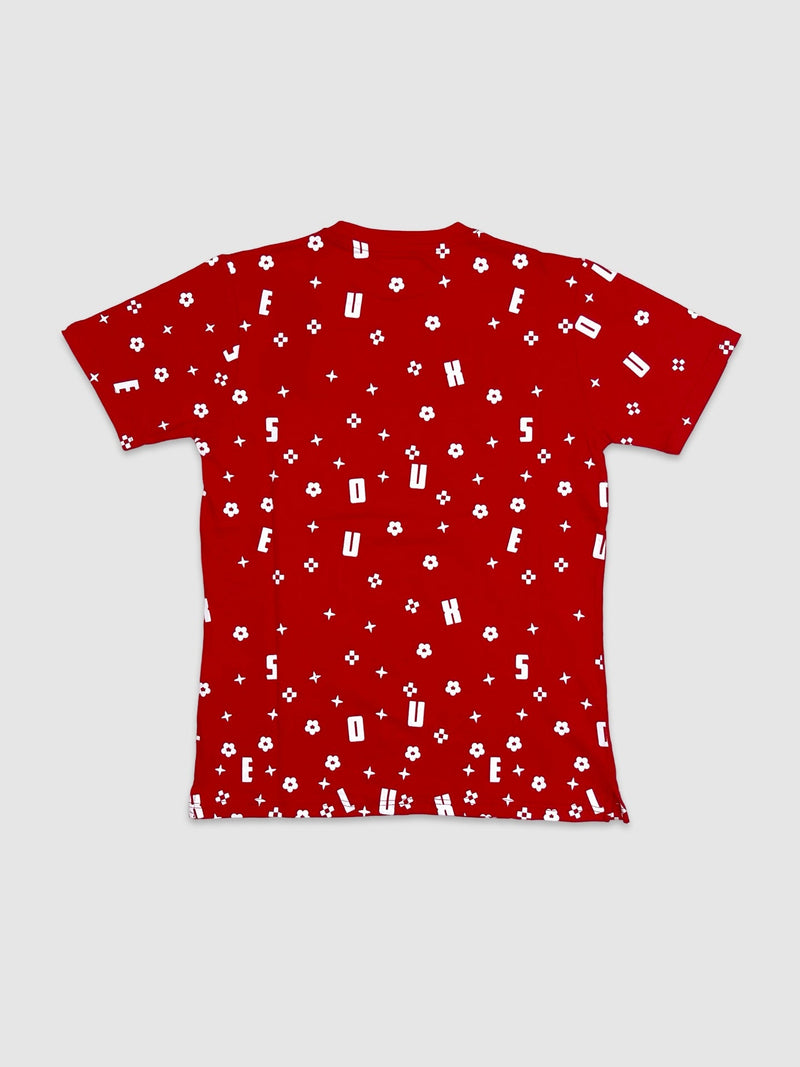 Men's Luxe House Bandana Print Embossed Logo Tee — alternate view