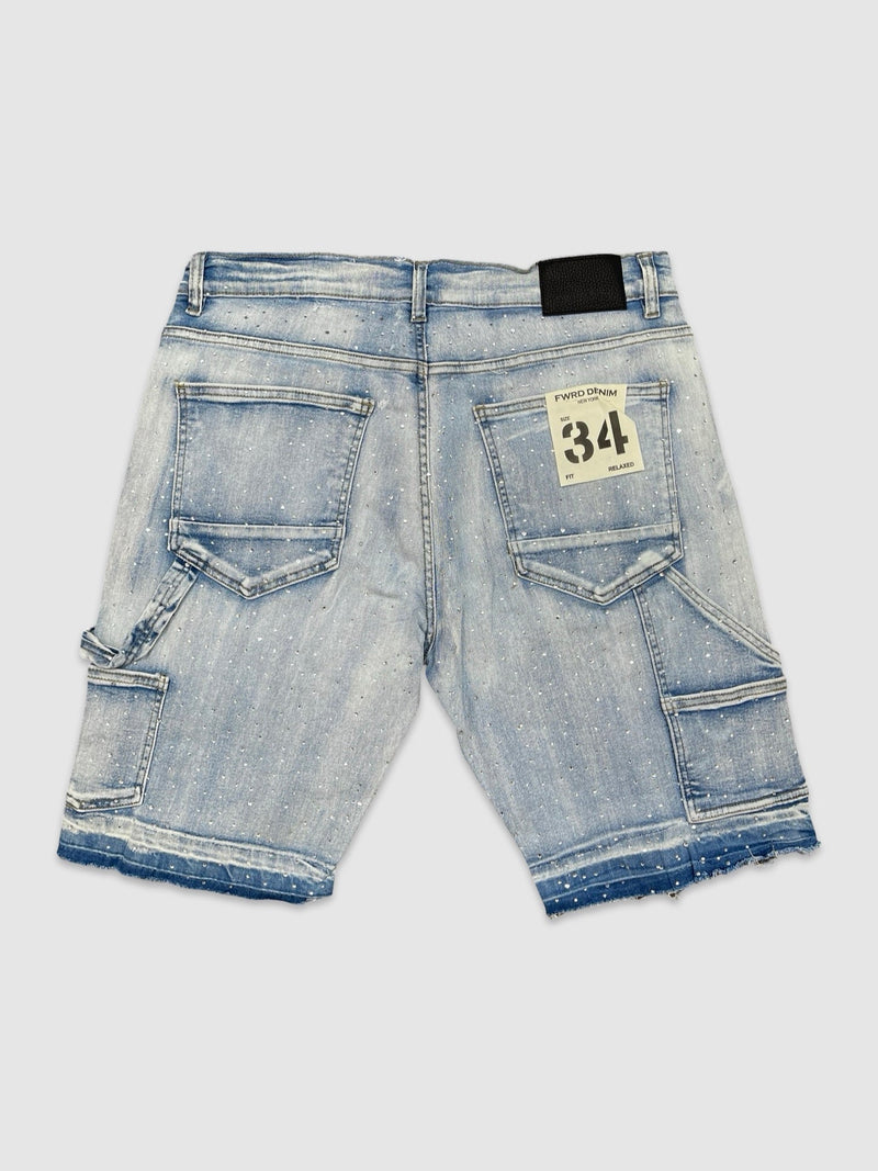 Men's Crystal Carpenter Denim Shorts — alternate view