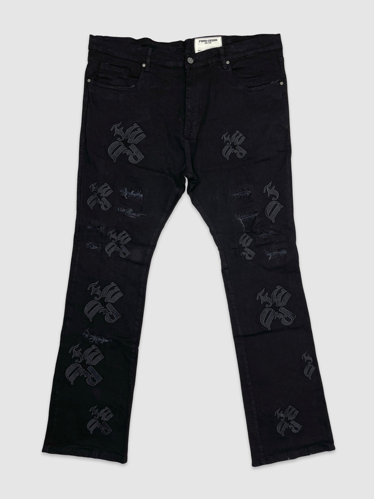 B&T FWRD Emb Denim Jeans, enlarged view