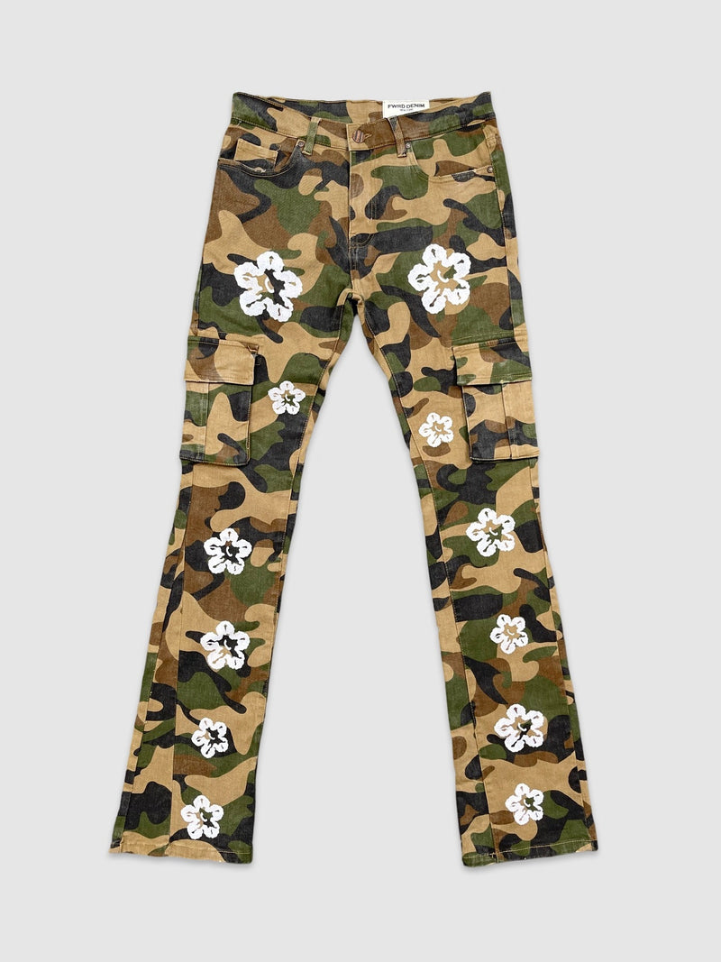 Men's Camo Flower Twill Pants - Woodland