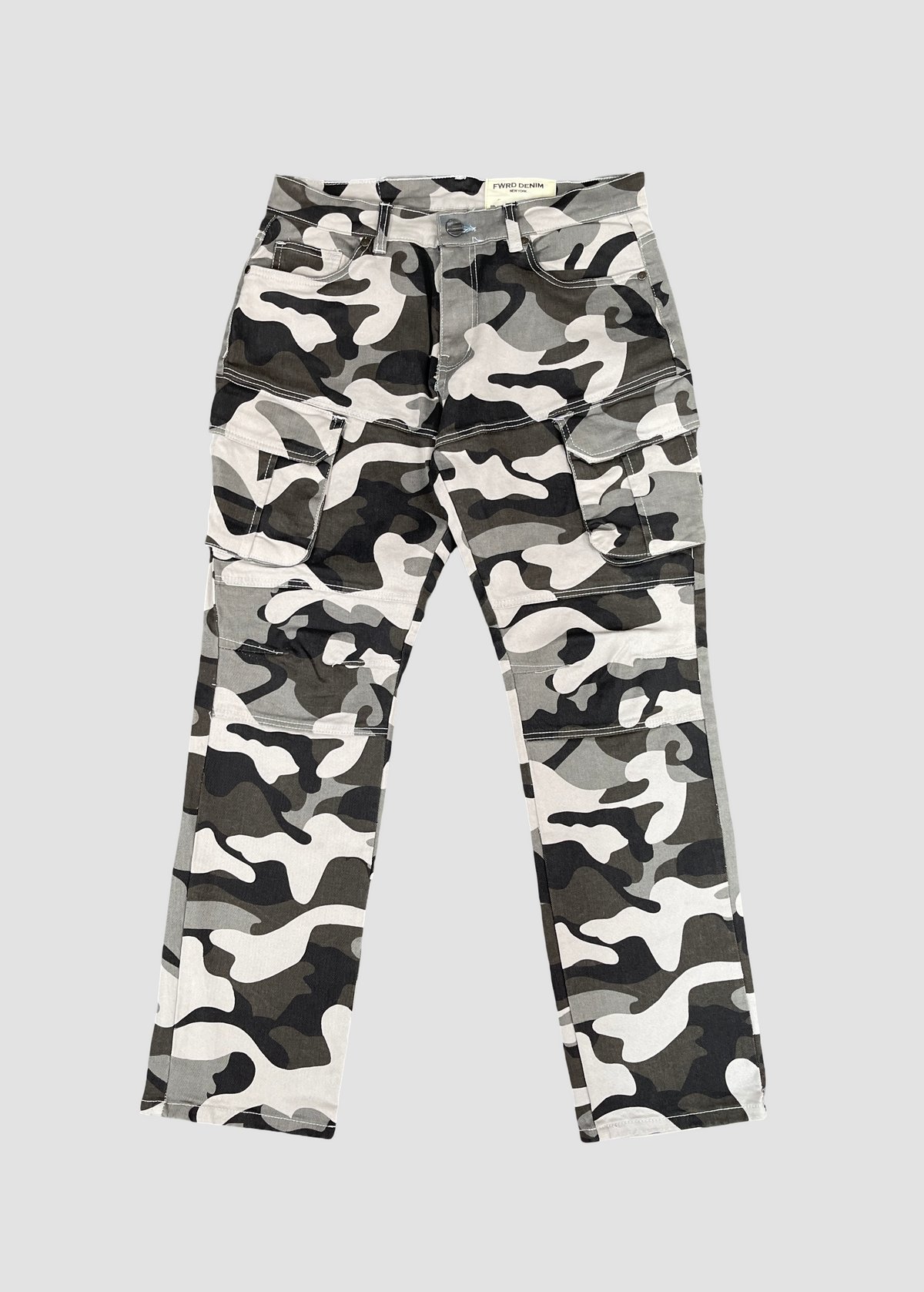 Camo Cargo Pants - Grey Camo