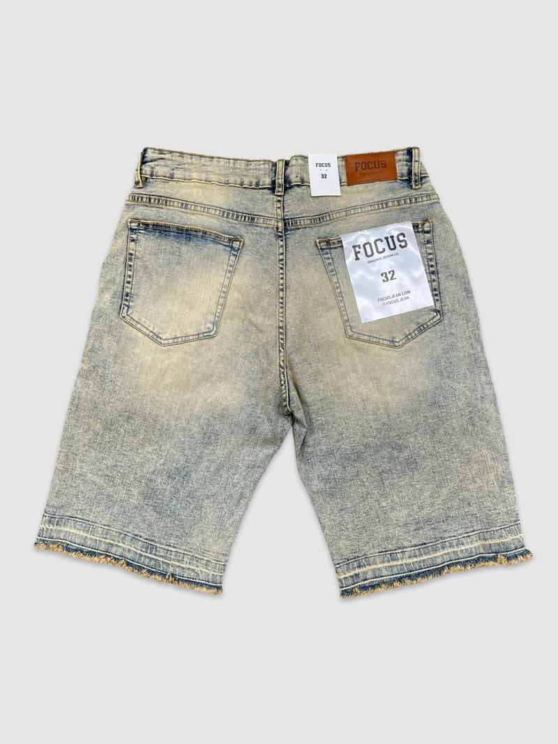 Men's Multi-Stone Drawstring Denim Shorts — alternate view