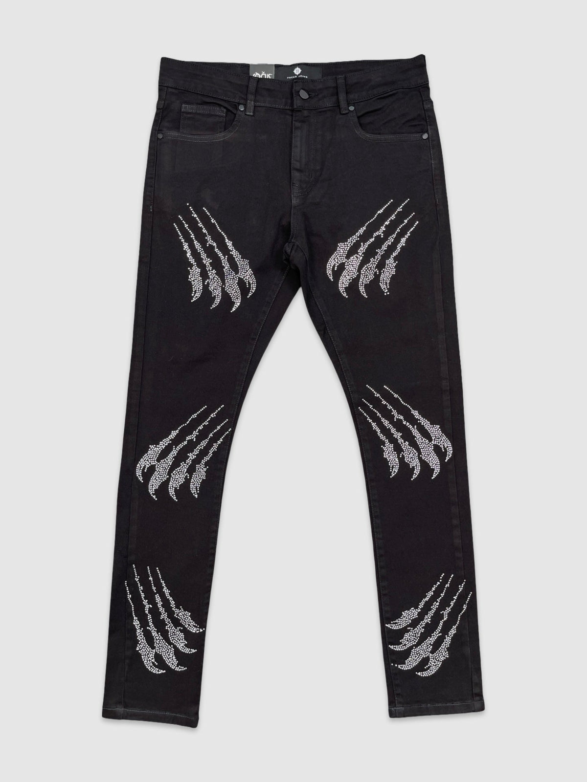 Claw Stone Slim Fit Denim - Jet Black