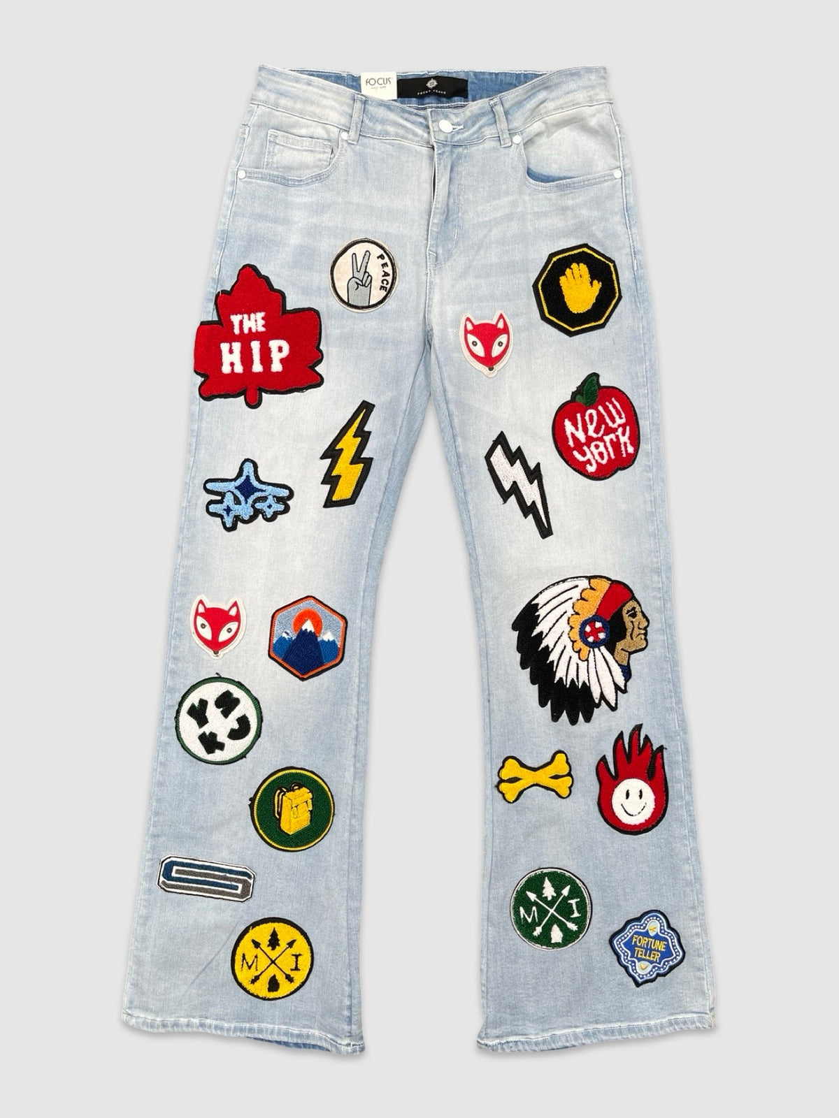 Patchwork Baggy Denim, enlarged view