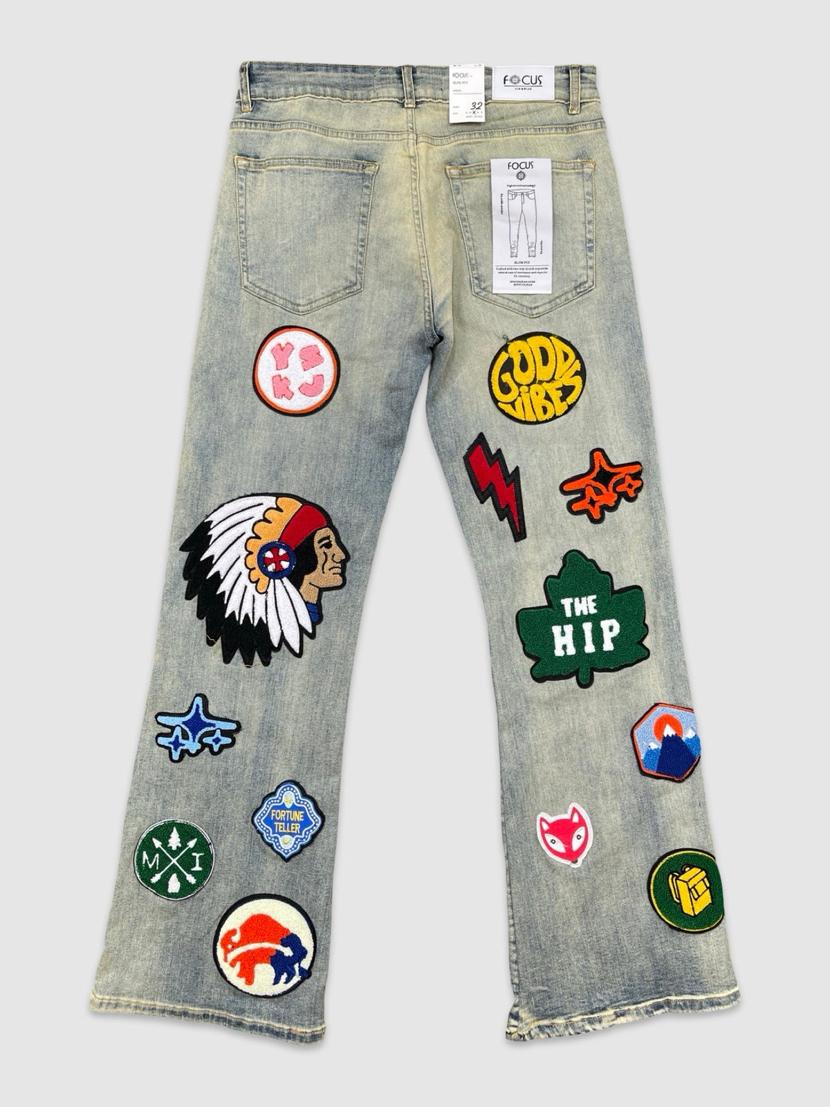 Patchwork Baggy Denim