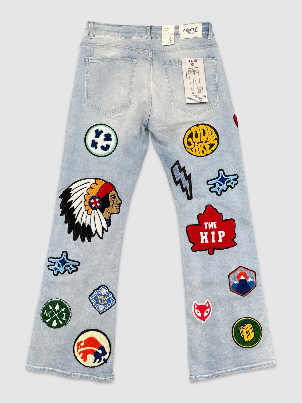 Patchwork Baggy Denim