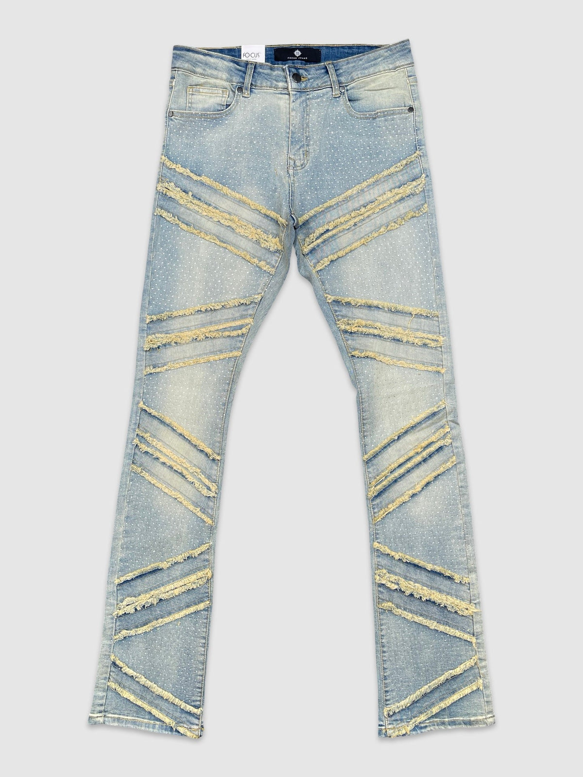 Rhinestone R&R Stacked Denim - Vintage