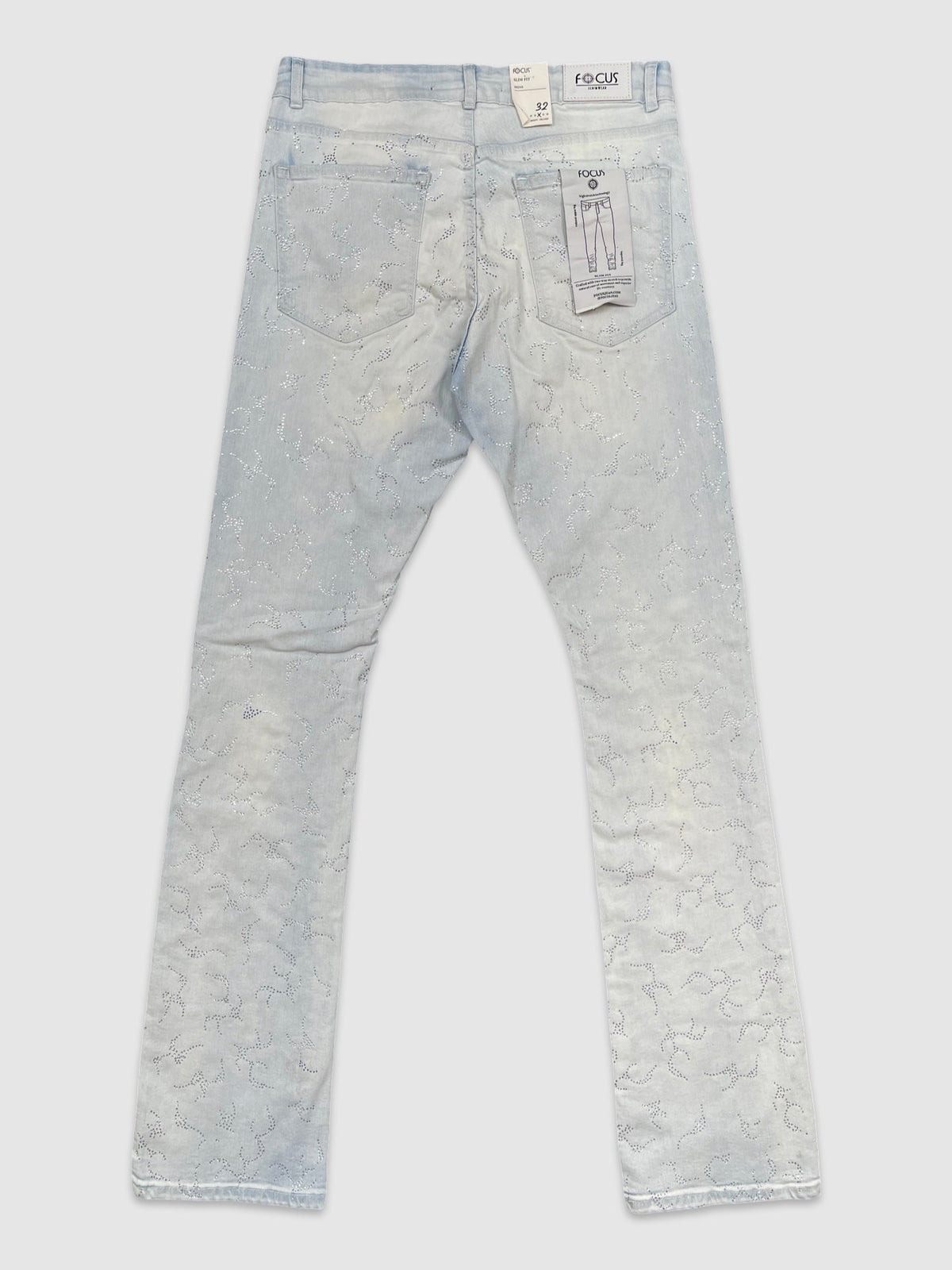 All Over R.Stone Stack Denim - detail