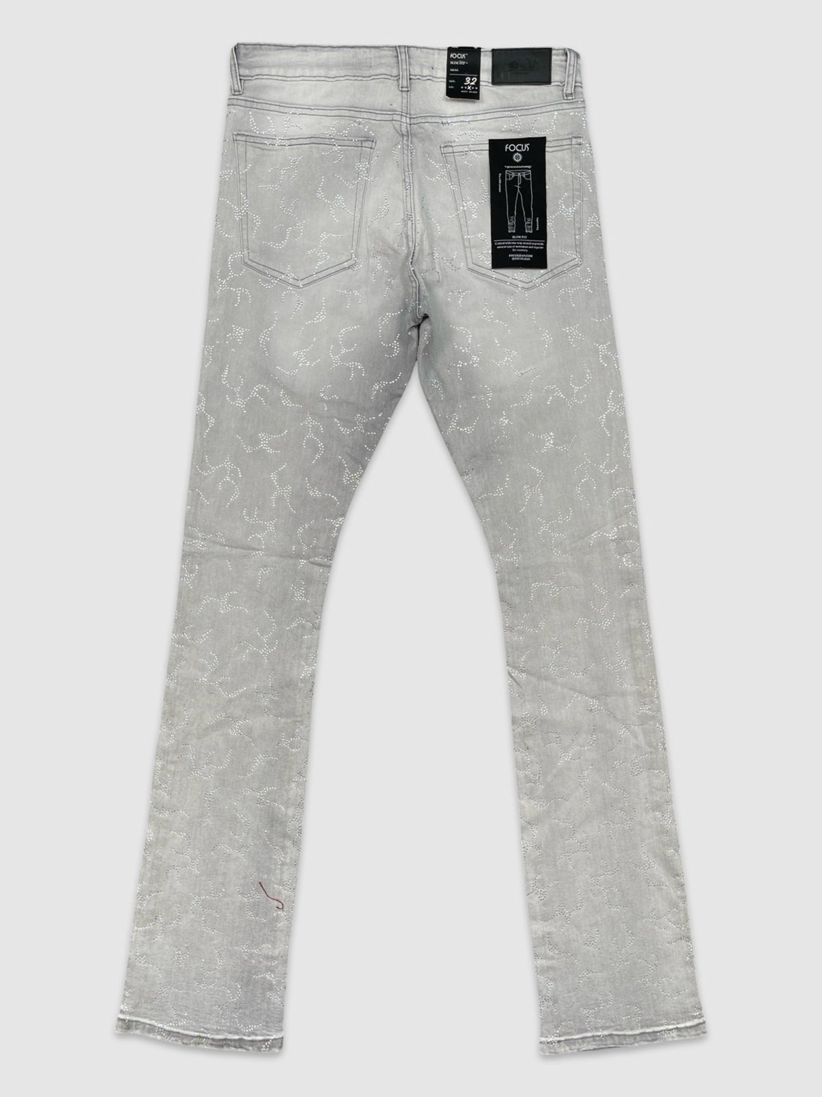 All Over R.Stone Stack Denim - detail