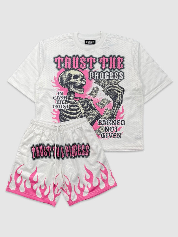 Trust The Process Mesh Set - White