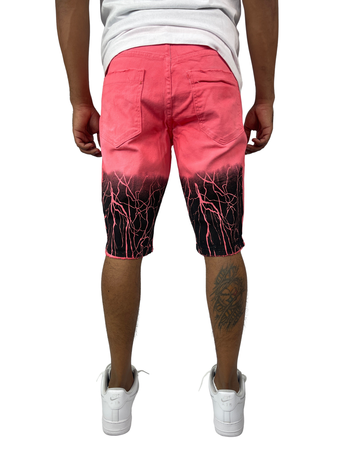 Lightning Denim Shorts