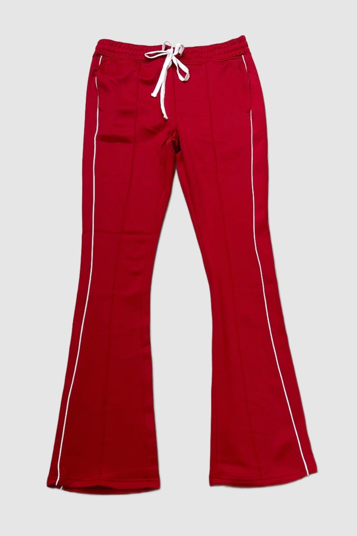 Stacked Fit Track Pants - Red