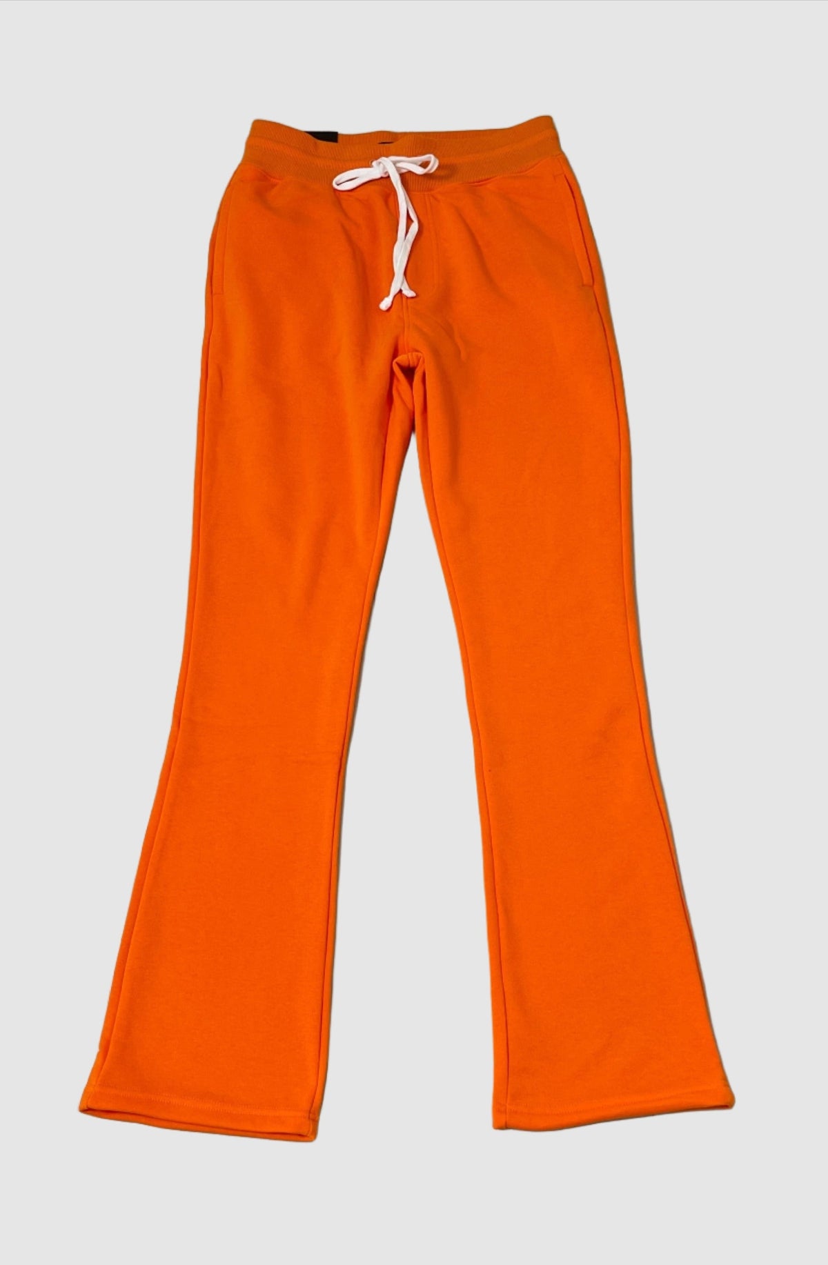 Fleece Stacked Fit Pants - Orange